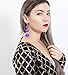 VK Accessories Thread Ball Dangle Earrings Thread Dangle Earrings Soriee Drop Earrings (purple)