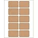Printable Blank Canning Jar Sheet Labels for 48 Jars and Lids (Brown Kraft)