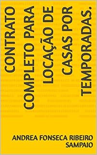 Livro Contrato completo para locação de casas por temporadas.