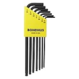 Bondhus 10945 Set of 7 Balldriver L-wrenches, sizes