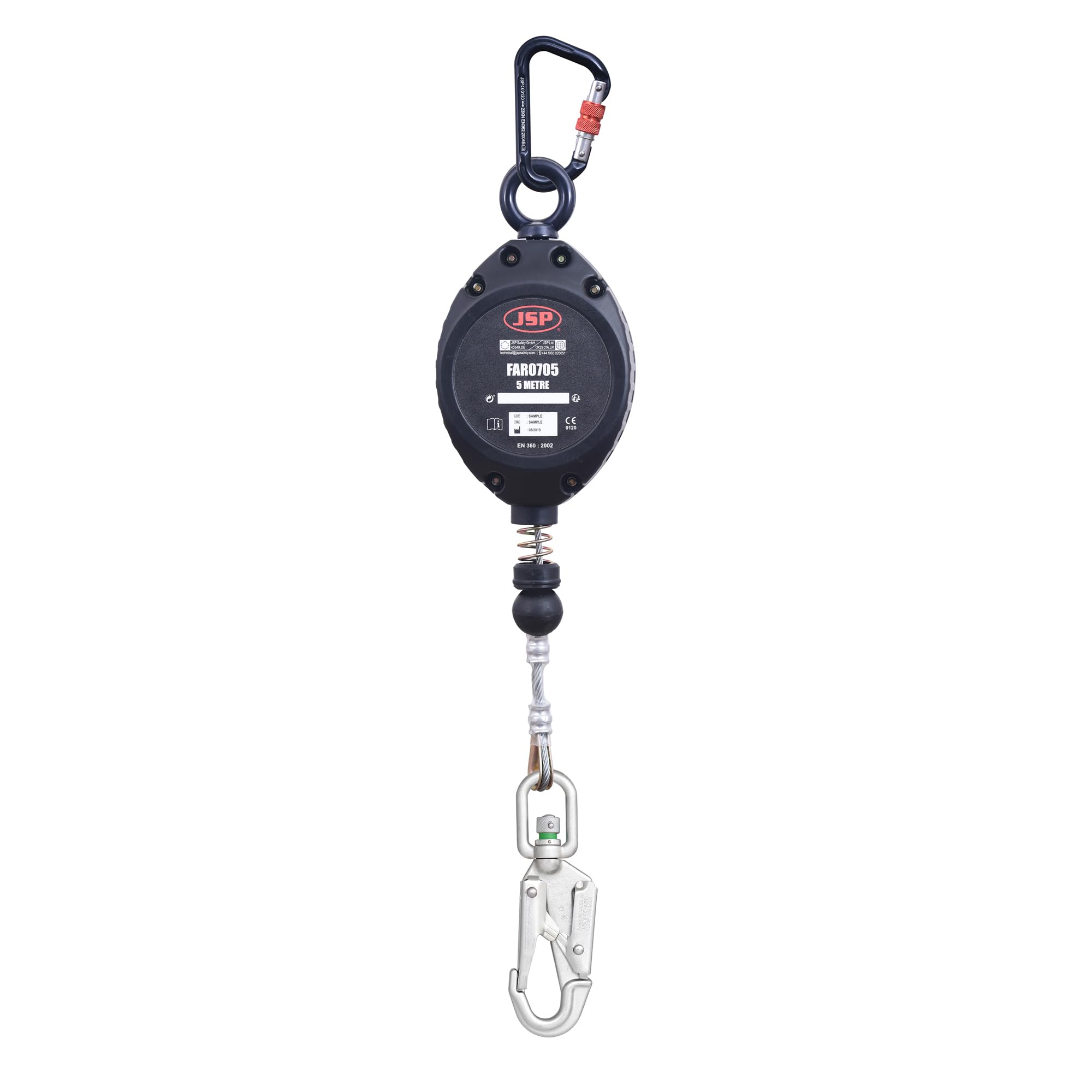 JSP 5m Wire Retractable Fall Limiter (Atex app) (FAR0705)