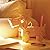 WOOD MEETS COLOR Wooden Dog Desk Lamp