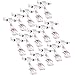 BCP 15pcs Clear Color Plastic Rotatable POP Clip-on Style Merchandise Sign Display Clip Holder