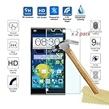 (2-Pack)AMASELL ZTE Grand X Max Z787, X Max+ Z987 MAX Plus Tempered Glass Screen Protector, 9H Hardness 0.3mm Thickness Anti-explosion Film Guard for ZTE X Max Z787, X Max+ Z987 MAX Plus