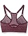 3 Pack Kalon Nylon Spandex Racerback Comfort Bras (S/M, Maroon/Navy/Teal)