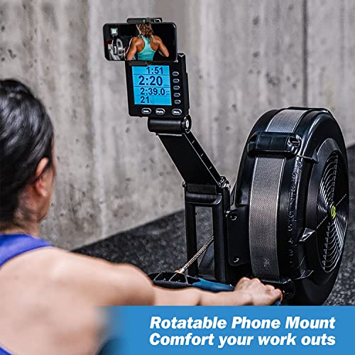 Adjustable Phone Holder for Concept 2 Rowing Machine, Rotatable Phone