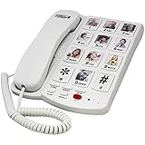 Future Call FC-0613 Picture Care Desktop Phone Memory Dialer with 40db + Phone Number Storage Protection - New Feature - 2018