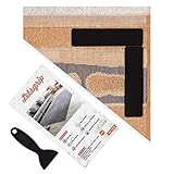 Rugs Grippers, 16 PCS Premium Large Size Anti Curling Rug Gripper. Keeps Your Rug in Place and Makes Corner Flat. 2XAdhesive for Any Rug with Yellow Tape Technology, Renewable Sticky Side to Floors