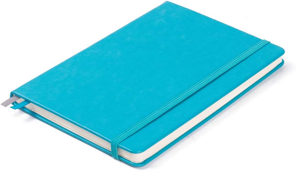 Guissi Classic Dotted Grid Bullet Notebook Journal Dot Hard Cover A5 Premium 80gsm Thick Acid-Free Paper with Fine Inner Pocket Faux Leather Office School Supplies 144 Pages Designed in Florence - Image 4