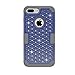 iPhone 7 Plus Case, LONTECT Hybrid Heavy Duty Shockproof Diamond Studded Bling Rhinestone Case with Dual Layer [Hard PC+ Soft Silicone] Impact Protection for Apple iPhone 7 Plus - Royal Blue/Grey