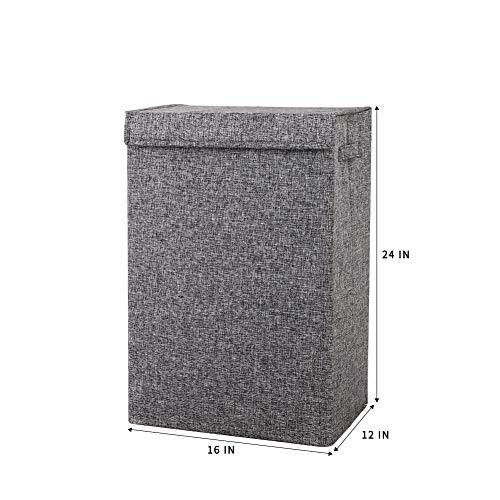 Hosroome Laundry Hampers with Lids Laundry Baskets with Handles Waterproof and Mildewproof Foldable Hamper Easily Transport Laundry