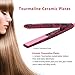 CHJPRO Mini Hair Straightener, Mini Flat Iron for Short Hair Bangs, Travel Size, with Storage Bag (Rose)