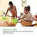 Kamlif 3 Pairs Washable Dust Mop Slippers Microfiber Cleaning Mop Slippers Shoes Dust Floor Cleaner Multi-Function Floor Cleaning Shoes Cover (Green,Blue,Yellow 3pairs)