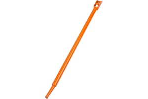 AUTOSwpozo Winch Bar, Combination Winch Bars with Square Head for Flatbed Trailer Winches and Trucks, Painted Carbon-Steel Construction Winch Bar with No-Slip Handle, 1 Pack (Orange)