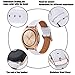 TOROTOP Compatible with Galaxy Watch 42mm Bands Women,2 Pack 20mm Leather Band + Stainless Steel Metal Business Replacement Bracelet Strap for Galaxy Watch 42mm Watch Rose Gold/Garmin Vivoactive 3