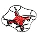 Contixo Mini Pocket Drone 4CH 6 Axis Gyro RC Micro Quadcopter with 3D Flip, Intelligent Fixed Altitude (Hover Mode) (Red)