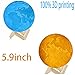 Diameter 5.9 inches Earth Lamp, 3D Printing LED 16 Colors Earth Light, Touch and Remote Control Decorative Earth Night Light.