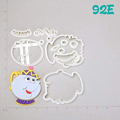 1 piece Potts Beautiful Girl Rose Design Cookie Cutter Set Custom Made 3D Printed Fondant Cupcake