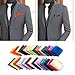 Mens Pocket Squares Handkerchief For Wedding Party, Solid Colors (30 Pieces) by TOPODO