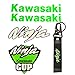 LLAP Stickers for Kawasaki Ninja Decals Keychain Vinyl Gas Tank Helmet Decals for Ninja ZX14 ZX12 ZX10 ZX9 ZX7 ZX6 R 250R 300(4packs)