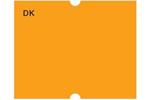 DAYMARK SAFETY SYSTEMS DayMark IT110450 DuraMark Date Coder Blank Permanent Label, For DM4 SpeedyMark 20 2-Line Marking Gun, Fluorescent Orange (Pack of 8 Rolls)
