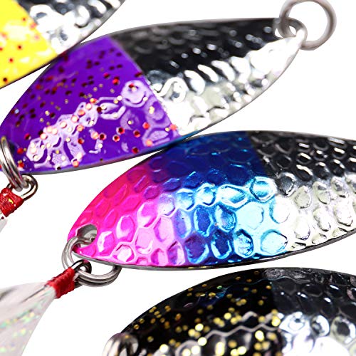 THKFISH Fishing Lure Fishing Spoons Fishing Trout Lures Walleye Spoons