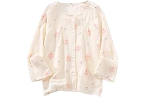 Siomlana Children Tear Away Long Sleeve,Post Surgery Magic Stickers Shirts,Recovery Clothes,Kids Patient Clothing