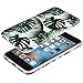 DICHEER iPhone 6 Case,iPhone 6s Case,Cute Green Palm Leaves for Women Girls Slim Fit Thin Clear Bumper Glossy TPU Soft Rubber Silicon Cover Best Protective Phone Case for iPhone 6 iPhone 6s