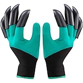 PLAXIARY Claw Gardening Gloves with Claws for Digging Gardening Work Gloves Garden Gloves Yard Work