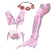 2019 3 Pcs Mermaid Costume for Girls Bathing Swimsuit Swimwear Princess Sea-Maid Bikini Set