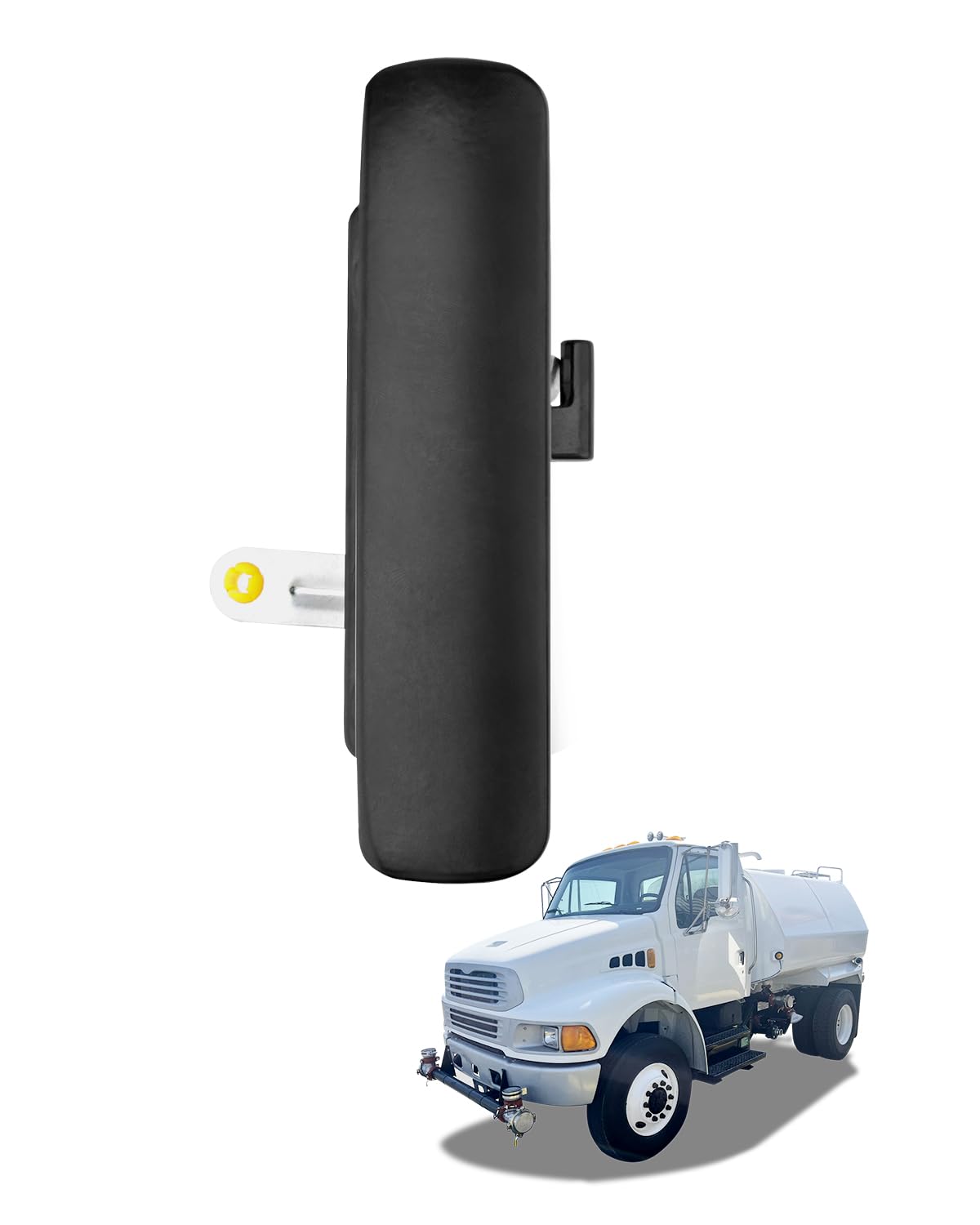 Photo 1 of Driver Door Handle, Compatible with 2000-2009 Sterling Truck Acterra 5500 6500 7500 8500, Smooth black, Exterior Front Left Side Door Handle, Replace# 760-5215 A1851913004, Outside Outer Door Part