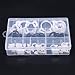 Hilitchi 52-Pcs Heavy Duty Speedy Double Snap Grip Plastic Nylon Ratcheting Hose Clamps Assortment Kit