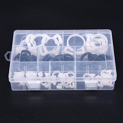 Hilitchi 52Pcs Heavy Duty Speedy Double Snap Grip Plastic Nylon