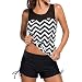 Hot Sale!!Woaills Two Piece Swimsuits,Women Tankini Sets With Boy Shorts Ladies Swimwear (2XL, Black)