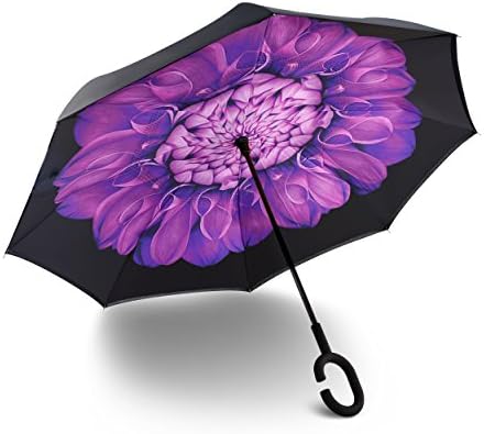 Best Inverted Rain Umbrella with Reusable Rain Shoe Covers | Multiple Designs by AACE Products|