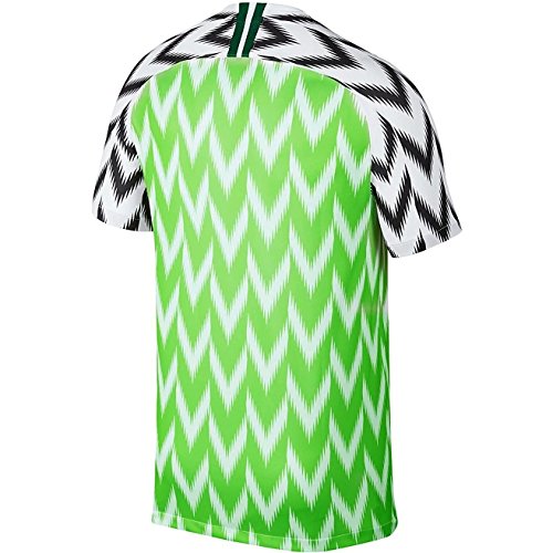 2018 New Season Nigeria Home Soccer Jersey National Jersey White/Green (M)