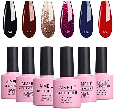 AIMEILI Gel Nail Polish Soak Off UV LED 