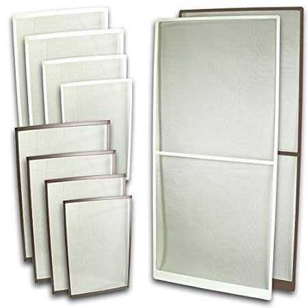 Fliegennetz Tür Aluminium Rahmen Weiss Größe 100cm*210cm Fliegengitter Insektenschutz Gitter Fiberglas