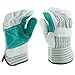 West Chester 500DP Split Cowhide Leather Glove - [Pack of 12 Pairs] 10.5 in. (L), 5.25 in. (W), X Large Double Palm Glove with 2.5 in. Safety Cuff