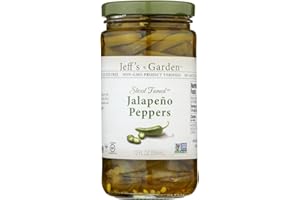 JEFF'S GARDEN Jeff's Naturals Sliced Tamed Jalapeno Peppers, 12 Ounce (Pack of 2)