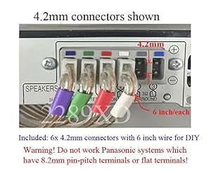 Amazon: 4.2mm Speaker Wire Connectors(Plugs) for Select Panasonic