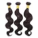 JINREN Brazilian Virgin Human Hair Weave with Closure Unprocessed Brazilian Body Wave Hair Bundles with Lace Closure 18
