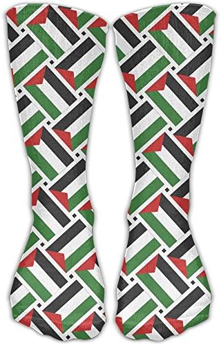 Palestine Flag Weave Casual Socks Crew Socks Crazy Socks Soft Breathable For Sports Athletic Running