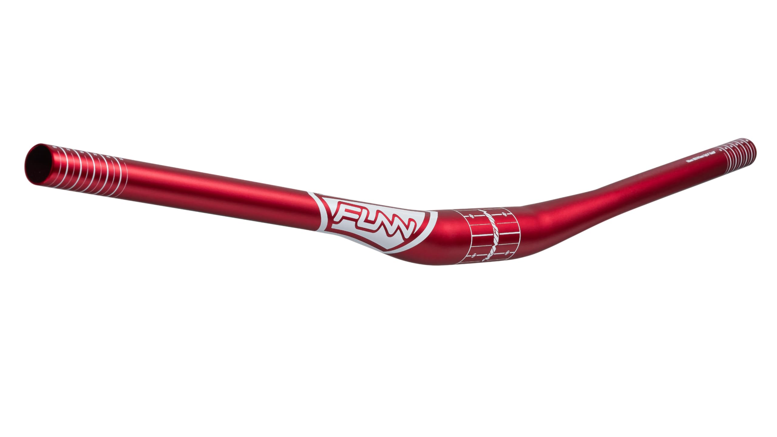 Funn Kingpin Mountain Bike Handlebar with Bar Clamp 31.8mm and Width 810mm, Tough and Lightweight Alloy Riser Handlebar for MTB, BMX and Road Bike, Rise 15mm MTB Handlebar (Red)