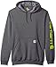 Carhartt Men's Midweight Sleeve Logo Hooded Sweatshirt (Regular and Big & Tall Sizes)