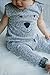 Hotone Newborn Toddler Baby Girl Boy Bear Jumpers Rompers Bodysuit Playsuit Outfits (0-6 Months, Gray)
