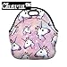 Emoji Zipper Unicorn Lunch Bag Tote 10.4