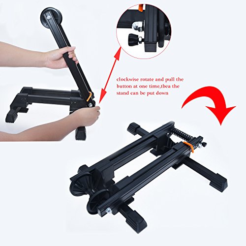 Bike Folding Stand Floor Parking Rack Alloy Bicycle Holder Bikes Home Garage Indoor Storage Fit 20"-29"