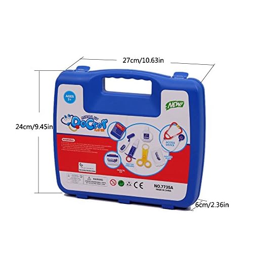 Youtop Educational Doctor Medical Kit Pretend Play Purple Set for Toddlers - Image 5