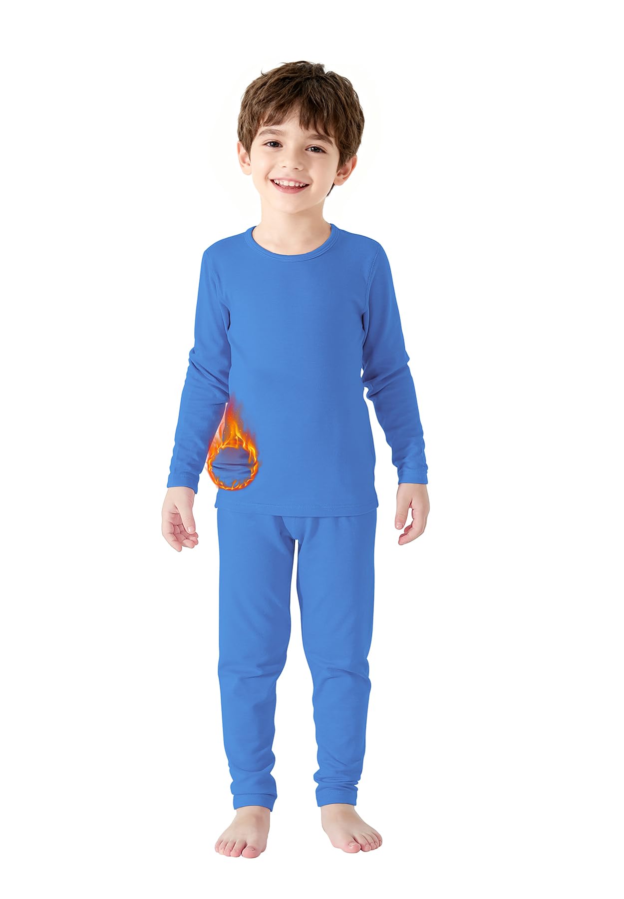 Zando Girls Thermal Underwear Set for Kids 2T-3T